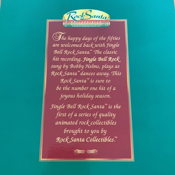 Jingle Bell Rock Vintage 1998 Singing Dancing 1st Edition Santa Tested Working - Picture 16 of 16